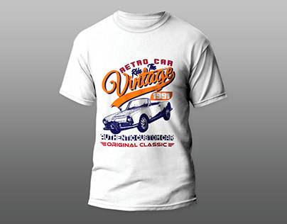 Vintage-Car-t-shirt-Design