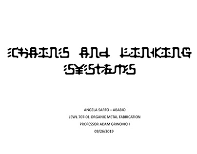 PRESENTATION - CHAINS AND LINKING SYSTEM