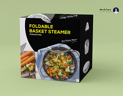 Foldable Basket Steamer Packaging Box Design