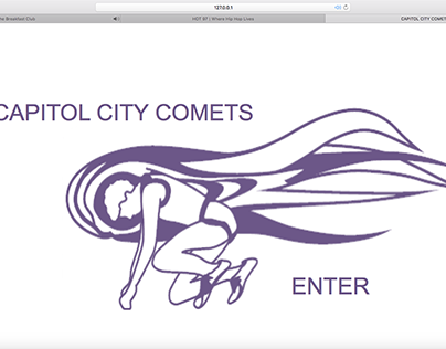 Capitol City Comets Website Prototype