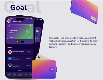 UX/UI Finance app for global travelers