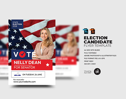 Election Candidate Flyer Template