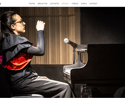 UX/UI design | Website for a pianist