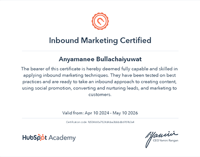 Inbound Marketing Certification
