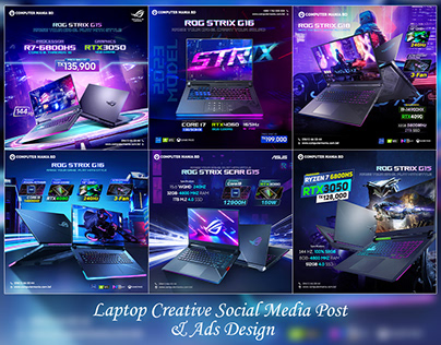 Laptop Creative Social Media Post & Ads Design