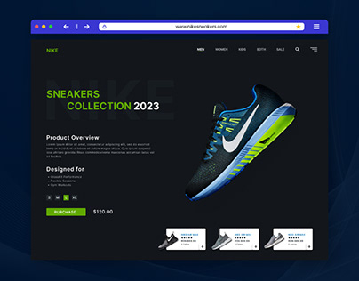 NIKE E-Commerce Landing Page Redesign