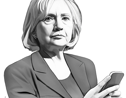 Editorial Illustration Hillary Clinton