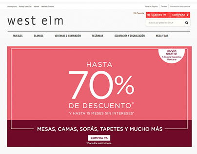 West Elm Diseño Web Mx