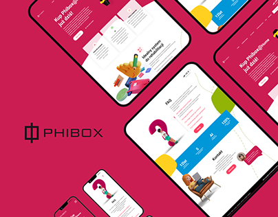 UI design for Phibox - Landing Page and Presentation