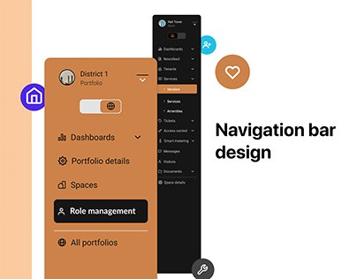 Navigation bar re- design for an intuitive UX