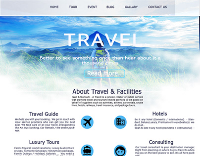 Tours & Travels Web Site Design