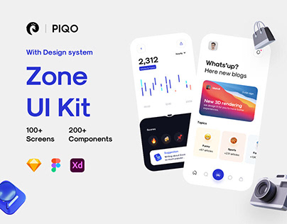 Zone UI Kit - 100+ screens article & blog app UI Kit