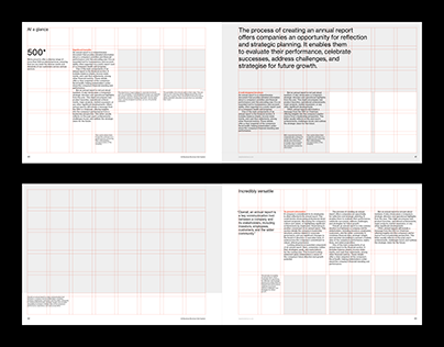 A4 Business Brochure / Report Grid System for InDesign