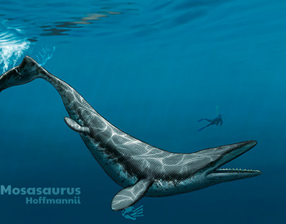 Mosasaurus Paleo-art