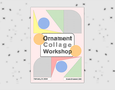 Ornament Collage Workshop Poster