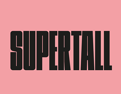 Supertall - a heavy condensed display font