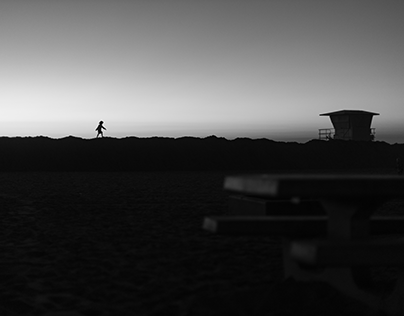 Girl at Moonlight Beach