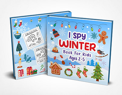 Ispy Winter Coloring book for kids