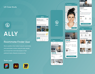 Ally - A Roommate Finder App - UX Case Study