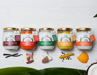New Branding of Jeeva's flavoured Coconut Oil