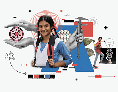 Collage Illustration for a Textbook