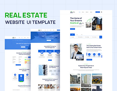 Website UI/UX Design Template for Real Estate