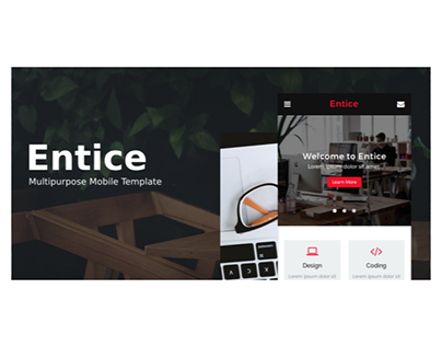 Entice - Multipurpose Mobile Template