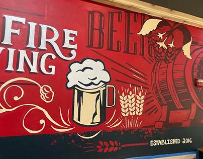WALL MURAL - FOOLS FIRE BREWERY