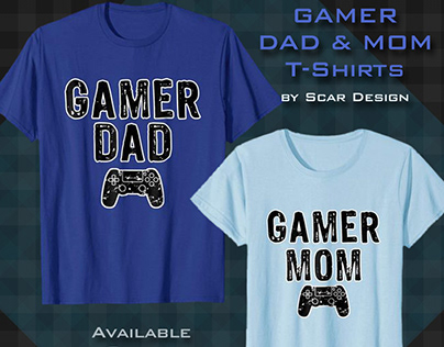 Gamers Mom and Dad T-shirts
