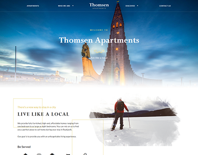 Thomsen - Apartments/ Hotel Website Design