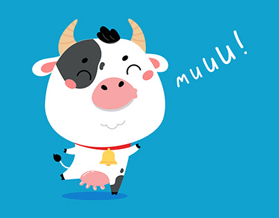 Illustration for milk advertising