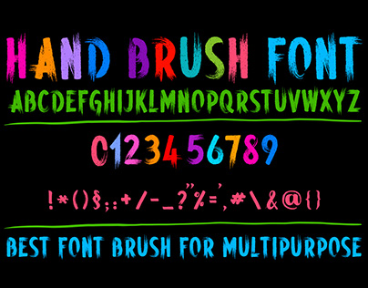 Hand Brush Font