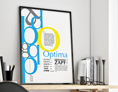 Poster - Optima Typeface
