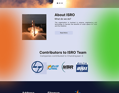 ISRO Website Homepage
