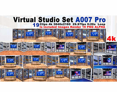 Virtual Studio Set A007 Pro 4k