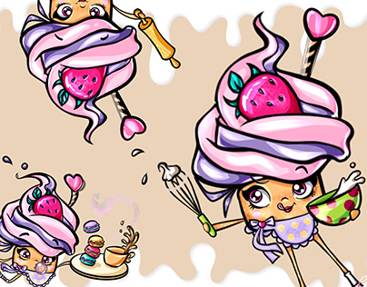Character Design: cupcake Sweet Lana