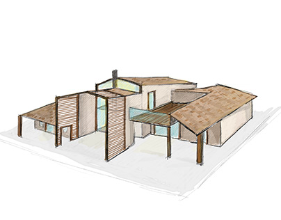 Casa Vetro | Preliminary Concept Sketches