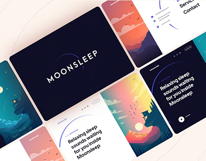 MoonSleep App & Website Design