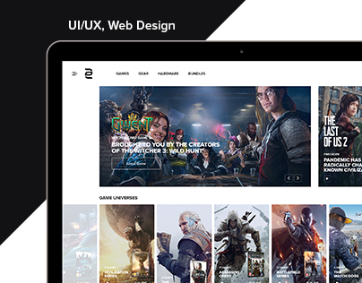 Project thumbnail - Game Shop - UI/UX, Web Design