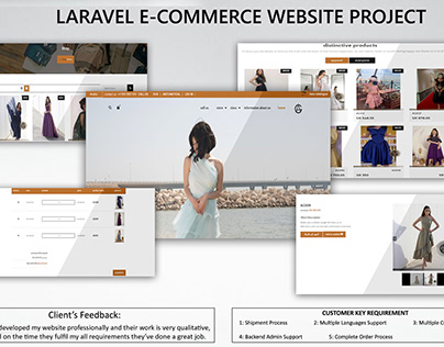 LARAVEL E-COMMERCE WEBSITE PROJECT