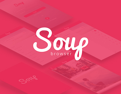 Soup Browser Application | Design logo | App mobile