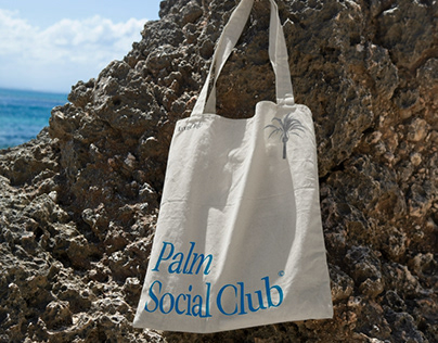 Palm Social Tote Bag Mockup
