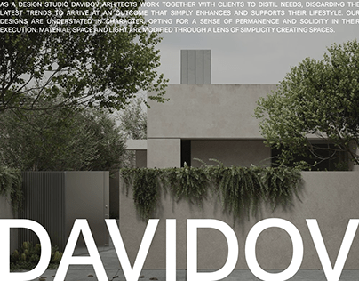Davidov Architects | Сorporate website redesign