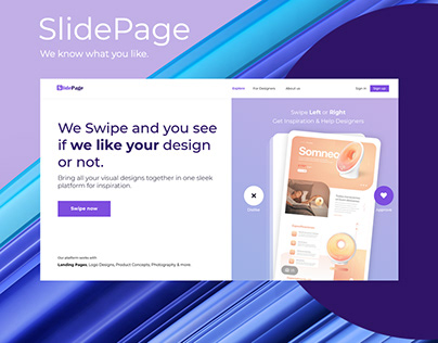 SlidePage - Design Inspiration Website