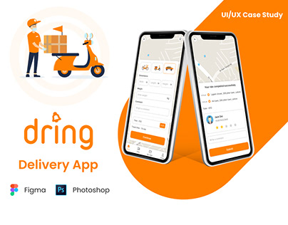 Dring Delivery app - Ui/UX Case Study