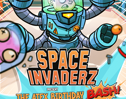 Space Invaderz (The Atex birthday bash) poster