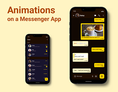 Animations on a Messenger App