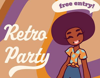 Retro Party Poster