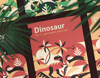Dinosaur illustrations and patterns