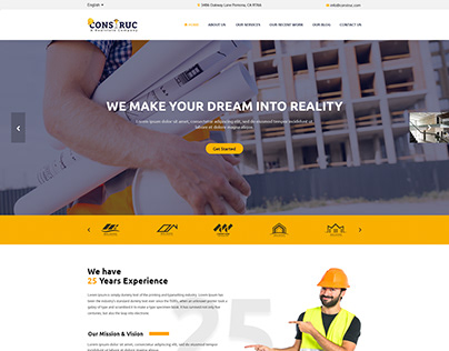 Construc | Construction Business Bootstrap 4 Template